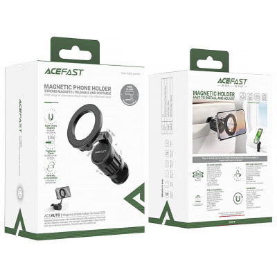 Магнітний тримач для телефону Acefast E23 Magnetic for Travel Black Магнітний тримач для телефону Acefast E23 Magnetic for Travel Black