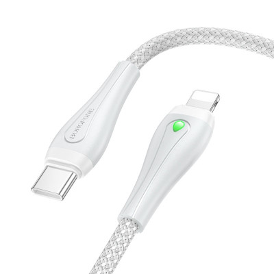 Дата кабель Borofone BX100 Advantage 27W Type-C to Lightning (1m) Gray