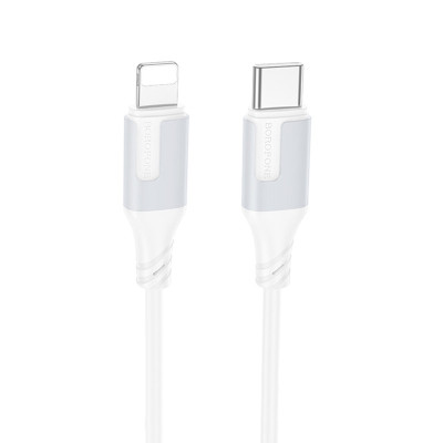 Дата кабель Borofone BX101 Creator 27W Type-C to Lightning (1m) White