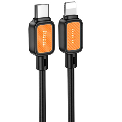 Дата кабель Hoco X108 Benefit 27W Type-C to Lightning (1m) Black