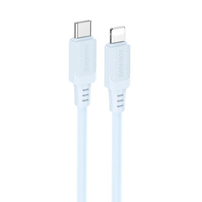 Дата кабель Borofone BX115 Lotto Type-C to Lightning 27W (1m) Blue