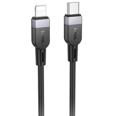 Дата кабель Hoco X109 Energy silicone Type-C to Lightning (2m) Black