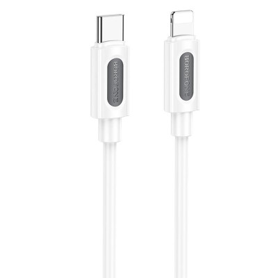 Дата кабель Borofone BX114 Structure Type-C to Lightning 27W (1m) White