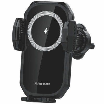 Автотримач з БЗП Amaya APH-W10 15W (air outlet) Black