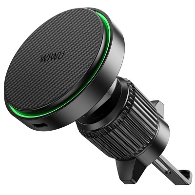 Автотримач з БЗП WIWU CH-325 Warriors Qi2 15W Black