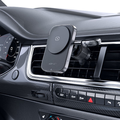 Автотримач з БЗП Acefast D18 2in1 in-car Black