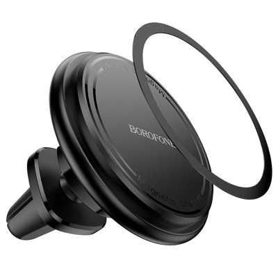 Автотримач Borofone BH135 Parker ring magnetic (air outlet) Black