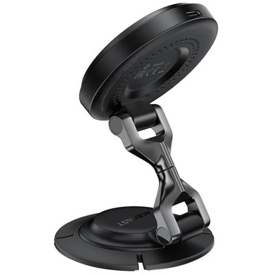 Автотримач з БЗП Acefast D65 Magnetic Wireless Charging 15W Black