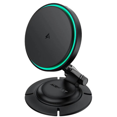 Автотримач з БЗП Acefast D65 Magnetic Wireless Charging 15W Black