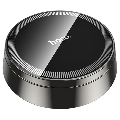 Автотримач Hoco H83 Metal ring magnetic (center console) Metal grey