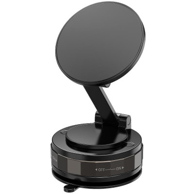 Автотримач WIWU Wi-CH057 Holdex Magnetic Car Holder with Vacuum Mount Black