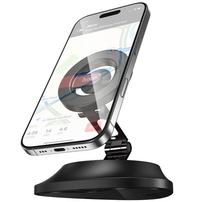 Автотримач Hoco H90 Tower magnetic (dashboard) Black / Red