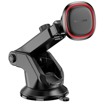 Автотримач Borofone BH125 Roman magnetic (center console) Black / Red Автотримач Borofone BH125 Roman magnetic (center console) Black / Red