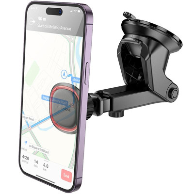 Автотримач Borofone BH125 Roman magnetic (center console) Black / Red Автотримач Borofone BH125 Roman magnetic (center console) Black / Red