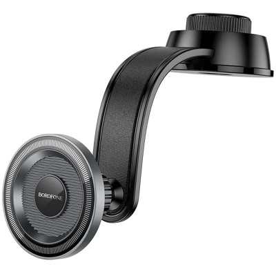 Автотримач Borofone BH123 Profit magnetic (center console) Black / Metal gray