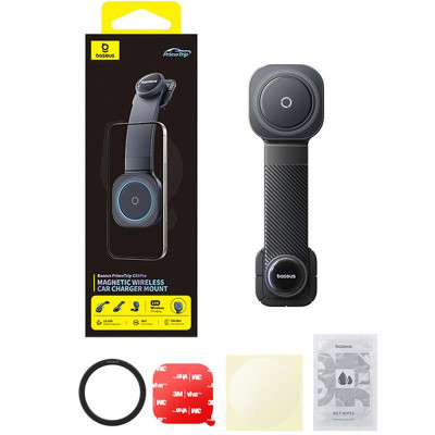 Автотримач з БЗП Baseus PrimeTrip C03 Pro Magnetic Wireless Charging (C0013A) Cosmic Black Автотримач з БЗП Baseus PrimeTrip C03 Pro Magnetic Wireless Charging (C0013A) Cosmic Black