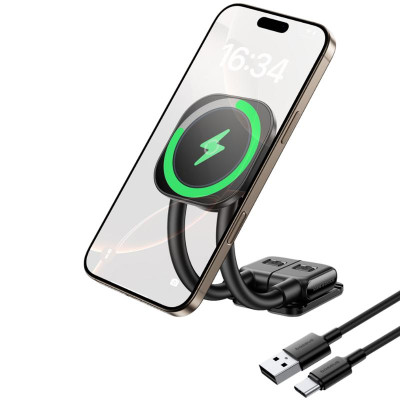 Автотримач з БЗП Baseus PrimeTrip C03s Pro Magnetic Wireless Charging (C0013B) Cosmic Black Автотримач з БЗП Baseus PrimeTrip C03s Pro Magnetic Wireless Charging (C0013B) Cosmic Black