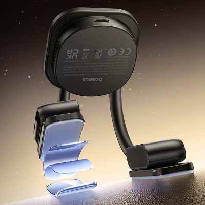 Автотримач з БЗП Baseus PrimeTrip C03s Pro Magnetic Wireless Charging (C0013B) Cosmic Black Автотримач з БЗП Baseus PrimeTrip C03s Pro Magnetic Wireless Charging (C0013B) Cosmic Black