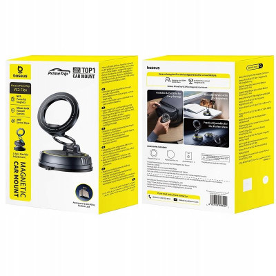 Автотримач Baseus VC2 Flex Vacuum Suction Magnetic (C00138) Cosmic Black Автотримач Baseus VC2 Flex Vacuum Suction Magnetic (C00138) Cosmic Black