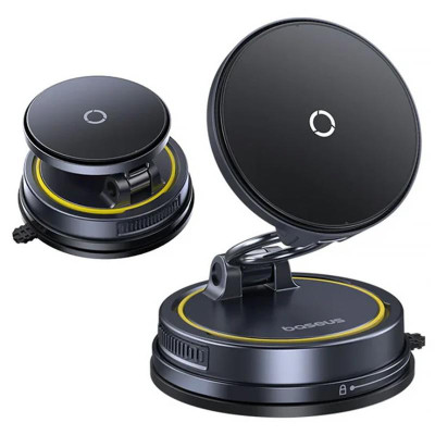 Автотримач з БЗП Baseus PrimeTrip VC2 Flex Pro Magnetic Wireless Charging (C0013F) Cosmic Black Автотримач з БЗП Baseus PrimeTrip VC2 Flex Pro Magnetic Wireless Charging (C0013F) Cosmic Black
