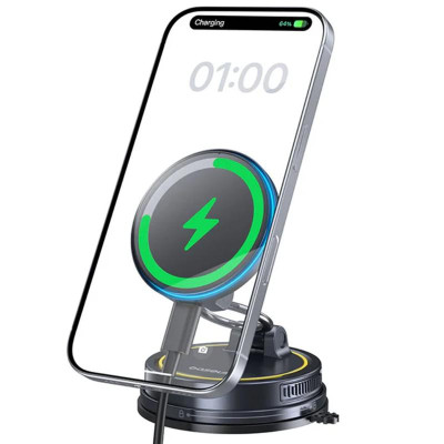 Автотримач з БЗП Baseus PrimeTrip VC2 Flex Pro Magnetic Wireless Charging (C0013F) Cosmic Black Автотримач з БЗП Baseus PrimeTrip VC2 Flex Pro Magnetic Wireless Charging (C0013F) Cosmic Black