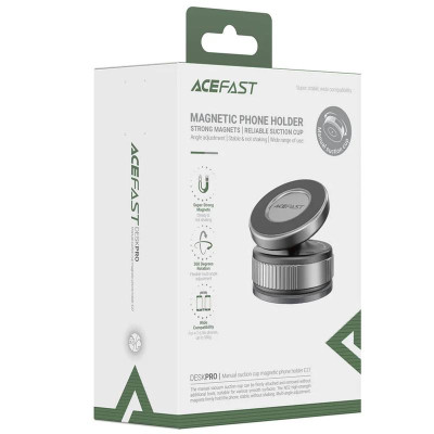 Автотримач Acefast E27 Vacuum Suction Magnetic Gray Автотримач Acefast E27 Vacuum Suction Magnetic Gray