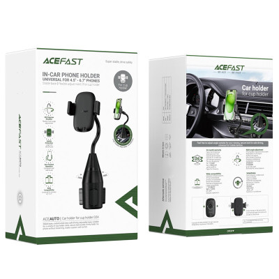 Автотримач Acefast D24 for cup holder Black Автотримач Acefast D24 for cup holder Black