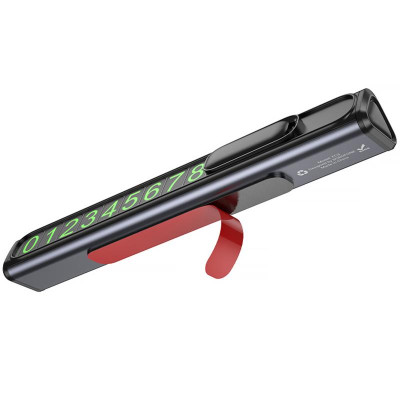 Автовізитка Borofone FC3 Ronny Black / Metal gray Автовізитка Borofone FC3 Ronny Black / Metal gray