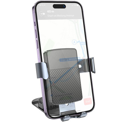 Автотримач Borofone BH119 Refined (center console) Black / Metal gray Автотримач Borofone BH119 Refined (center console) Black / Metal gray