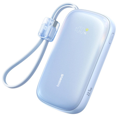 Портативний ЗП Power Bank Baseus EnerFill FC21 Qpow 3 Ultra 22.5W with cable 20000 mAh (PPFLS) Galaxy Blue