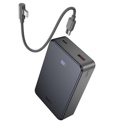 Портативний ЗП Power Bank Hoco J170A Starlight 22.5W+PD20W with cable 20000 mAh Metal gray