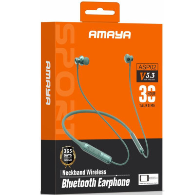 Bluetooth Навушники Amaya ASP02 Sports headphones Black Bluetooth Навушники Amaya ASP02 Sports headphones Black