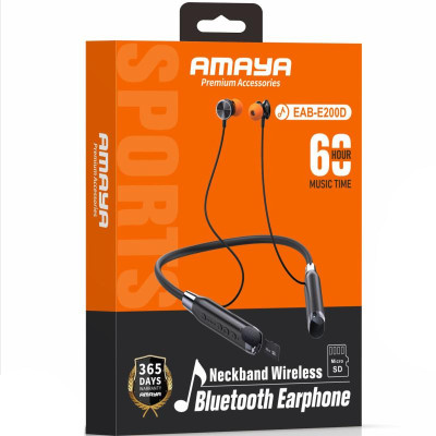 Bluetooth Навушники Amaya EAB-E200D Sports headphones Black Bluetooth Навушники Amaya EAB-E200D Sports headphones Black
