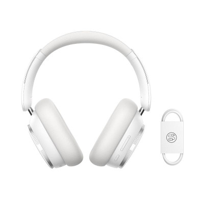 Накладні бездротові навушники Baseus Bowie H1 Pro Noise-Cancellation (A00050601) Moon White Накладні бездротові навушники Baseus Bowie H1 Pro Noise-Cancellation (A00050601) Moon White