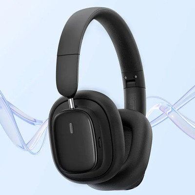 Накладні бездротові навушники Baseus Bowie H1i Noise-Cancellation (A00050402) Cluster Black Накладні бездротові навушники Baseus Bowie H1i Noise-Cancellation (A00050402) Cluster Black