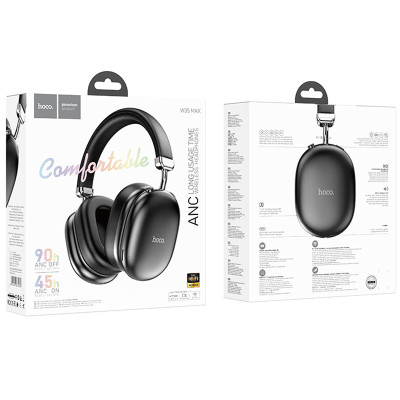 Накладні бездротові навушники Hoco W35 Max Auspicious ANC Black