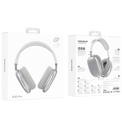Накладні бездротові навушники Borofone BO22 Plus Elegant Silver