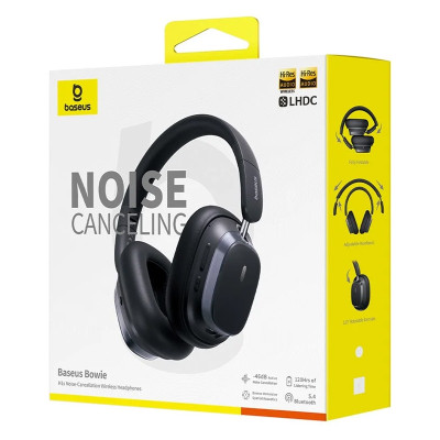 Накладні бездротові навушники Baseus Bowie H1s Noise-Cancellation (A00075301) Cluster Black