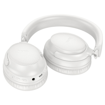 Накладні бездротові навушники Hoco W53 Tone Morning mist white
