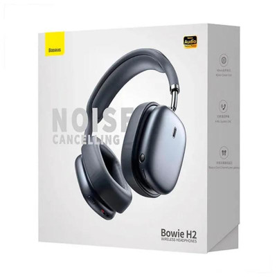 Накладні бездротові навушники Baseus Bowie H2 (NGTW260001) Gray Накладні бездротові навушники Baseus Bowie H2 (NGTW260001) Gray
