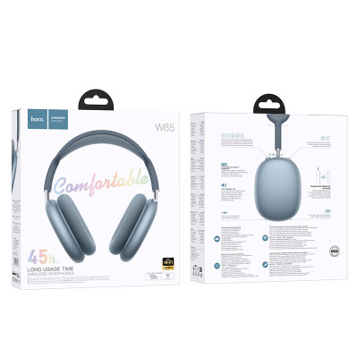 Накладні бездротові навушники Hoco W65 Happy Blue Накладні бездротові навушники Hoco W65 Happy Blue
