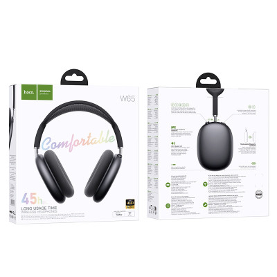 Накладні бездротові навушники Hoco W65 Happy Deep space gray