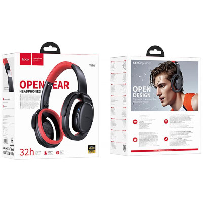 Накладні бездротові навушники Hoco W67 Rhyme Open Ear Black