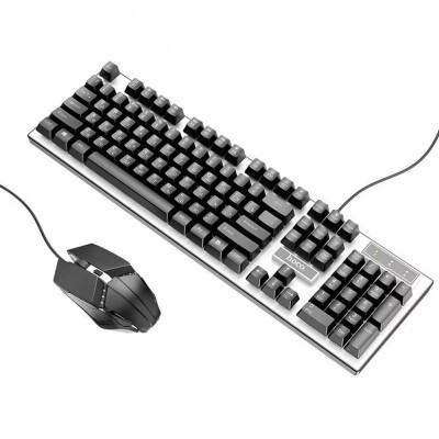 Клавіатура + миша дротова Hoco GM18 Luminous Black