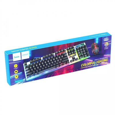Клавіатура + миша дротова Hoco GM18 Luminous Black