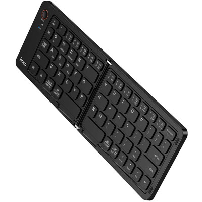 Клавіатура бездротова складна Hoco GM71 Proficient mini 2.4G Black Клавіатура бездротова складна Hoco GM71 Proficient mini 2.4G Black