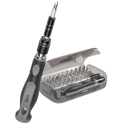 Набір викруток Hoco UT10 set 32in1 Gray / Black Набір викруток Hoco UT10 set 32in1 Gray / Black