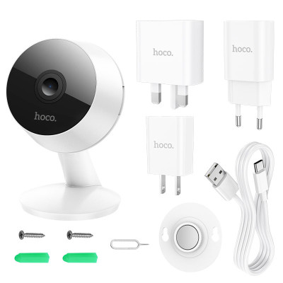Камера відеоспостереження Hoco D3 indoor HD White Камера відеоспостереження Hoco D3 indoor HD White