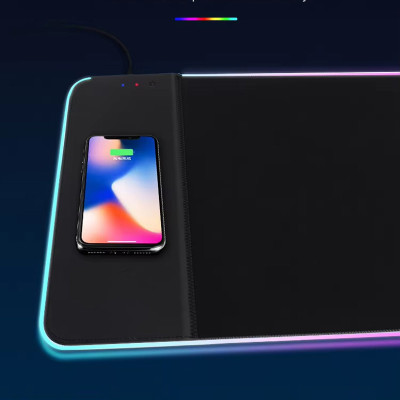 Ігрова поверхня (килимок) STAND JD-S60 з БЗП 15W LED+RGB (800*300*6mm) Black