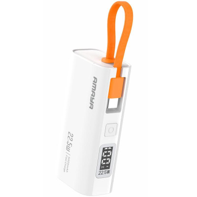Портативний ЗП Power Bank Amaya FD39 22.5W with display and cable 5000 mAh White